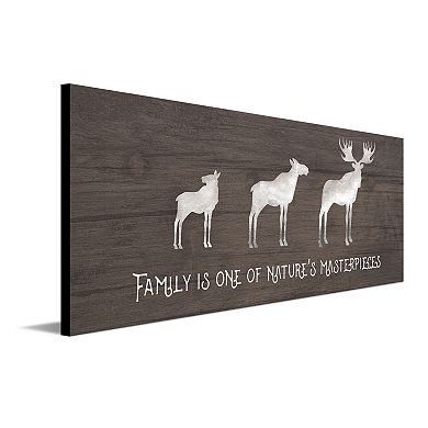 Personal-Prints Moose Family Wood Wall Art