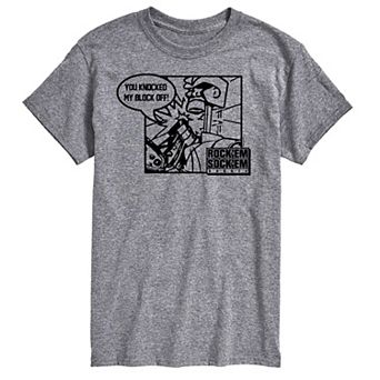 Big & Tall Rock Em Sock Em Knock Block Tee