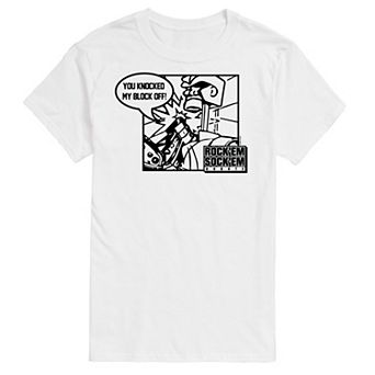 Big & Tall Rock Em Sock Em Knock Block Tee