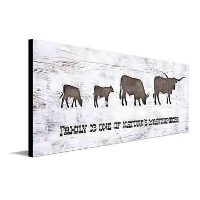 Personal-Prints Longhorn Family 2 Calves Wall Art