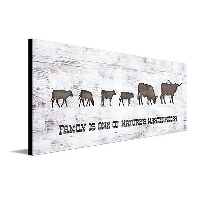 Personal-Prints Longhorn Family 4 Calves Wall Art
