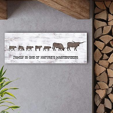 Personal-Prints Longhorn Family 5 Calves Wall Art