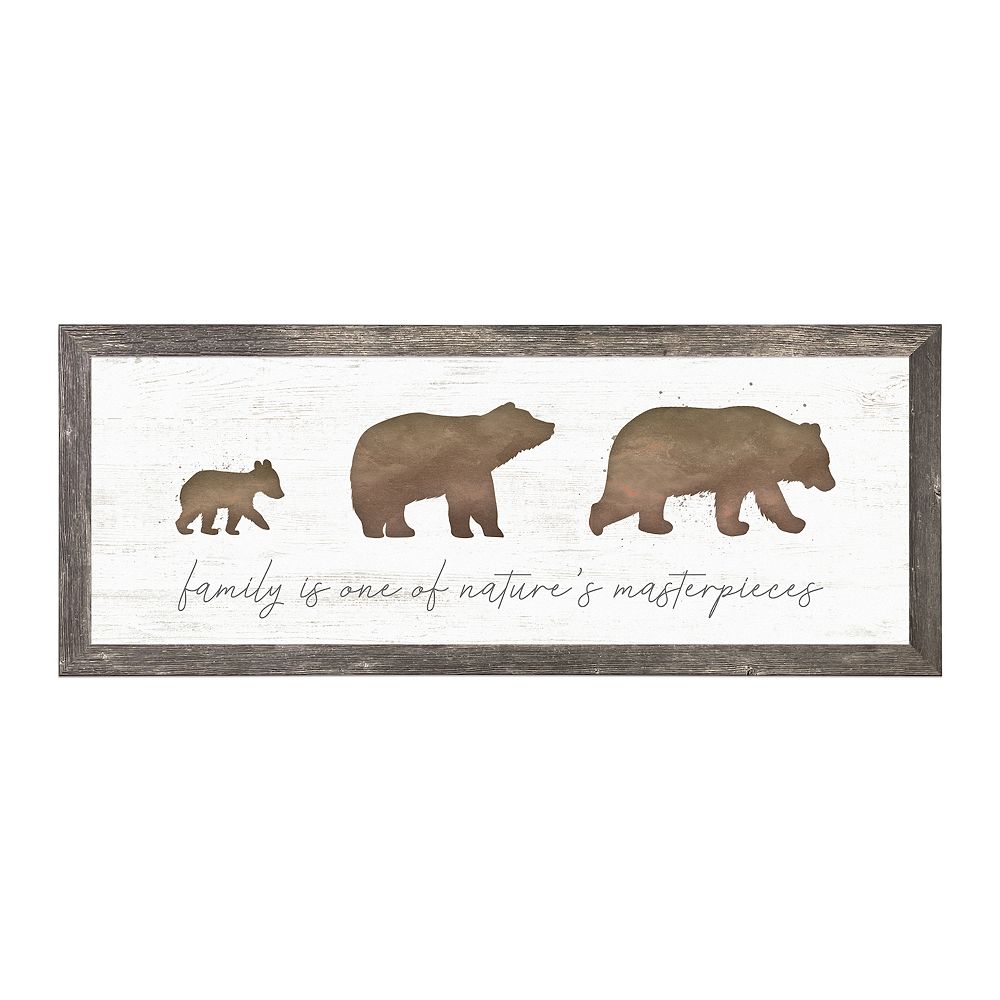 Personal-Prints Bear Family Framed Wall Art