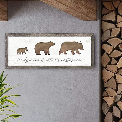 Personal-Prints Bear Family Framed Wall Art
