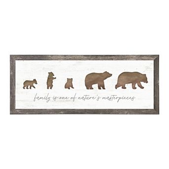 Personal-Prints Bear 3 Cubs Family Framed Wall Art