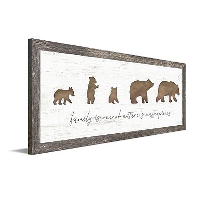 Personal-Prints Bear 3 Cubs Family Framed Wall Art