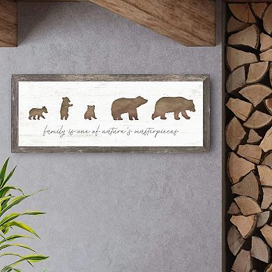 Personal-Prints Bear 3 Cubs Family Framed Wall Art