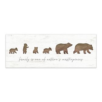 Personal-Prints Bear Family 4 Cubs Plaque Wall Art