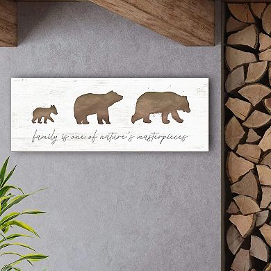 Personal-Prints 1 Cub Bear Family Plaque Wall Art
