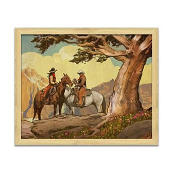 Personal-Prints Love of the West Natural Wood Framed Wall Art