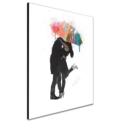 Personal-Prints Kissing in the Rain Wall Art