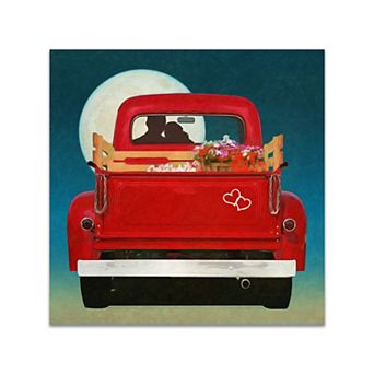 Personal-Prints Sharing the Moon Canvas Wall Art