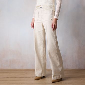 Women's LC Lauren Conrad Super High-Waisted Wide Leg Trouser Jeans