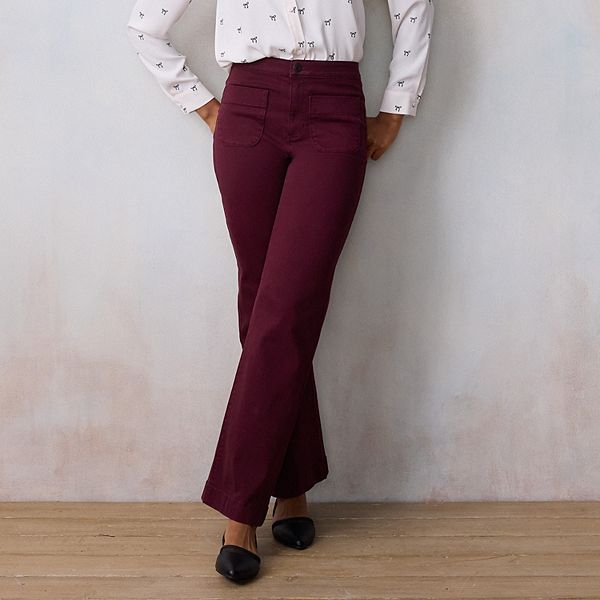 louren┊highwaist straight pants LESET Lauren Straight Leg Pant in Black in Jersey