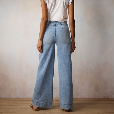 Women s LC Lauren Conrad Super High Rise Palazzo Jeans