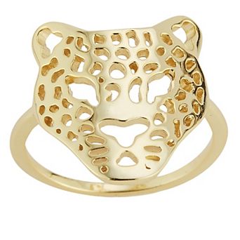 Sunkissed Sterling Sterling Silver Leopard Ring