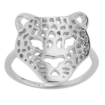 Sunkissed Sterling Sterling Silver Leopard Ring