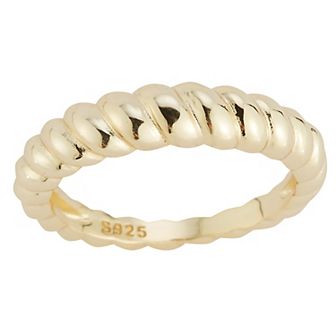 Sunkissed Sterling Sterling Silver Graduated Twist Ring