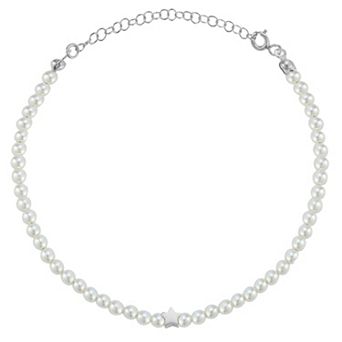 Sunkissed Sterling Sterling Silver Freshwater Cultured Pearl Star Bracelet