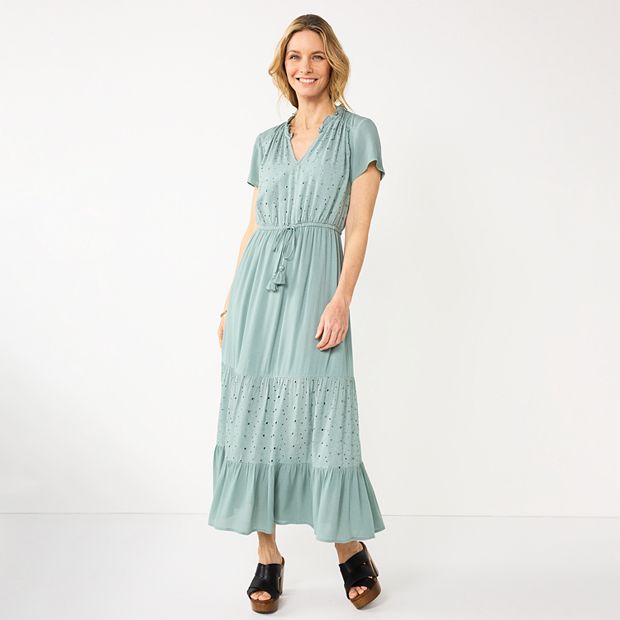 Sonoma Goods For Life Tiered Maxi Dress (New W/Tags)(Retails $52.00)