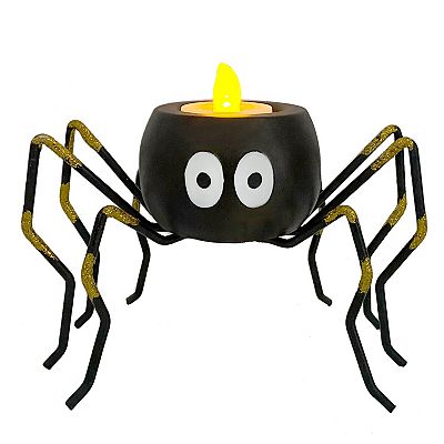 Celebrate Together Halloween Spider LED Tea Light Holder Table Decor