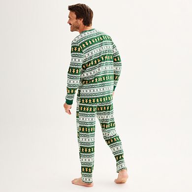 Men's LC Lauren Conrad Jammies For Your Families® Fairisle Top & Bottoms Pajama Set