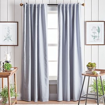 Martha Stewart Lido Backtab 2 Window Curtain Panels