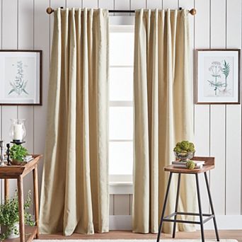 Martha Stewart Lido Backtab 2 Window Curtain Panels