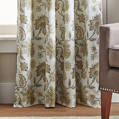 Martha Stewart Jakarta Backtab Top 2 Window Curtain Panels