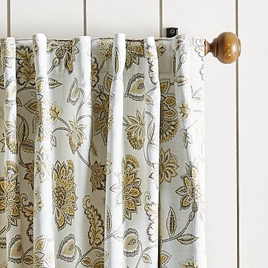 Martha Stewart Jakarta Backtab Top 2 Window Curtain Panels