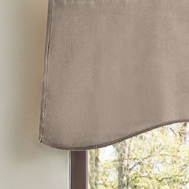 Martha Stewart Lucca Velvet Scallop Rod Pocket Window Valance