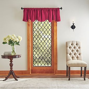 Martha Stewart Lucca Velvet Scallop Rod Pocket Window Valance