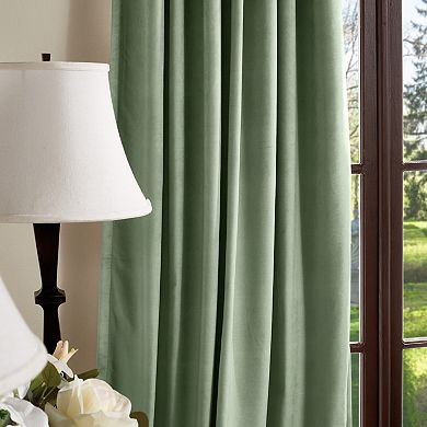 Martha Stewart Lucca Velvet Blackout 2 Window Curtain Panels