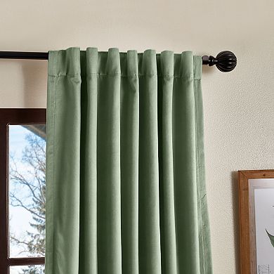 Martha Stewart Lucca Velvet Blackout 2 Window Curtain Panels