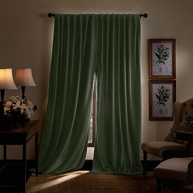 Martha Stewart Lucca Velvet Blackout 2 Window Curtain Panels