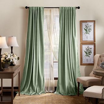 Martha Stewart Lucca Velvet Blackout 2 Window Curtain Panels