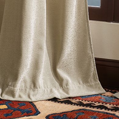 Martha Stewart Naples Chenille Backtab 2 Window Curtain Panels