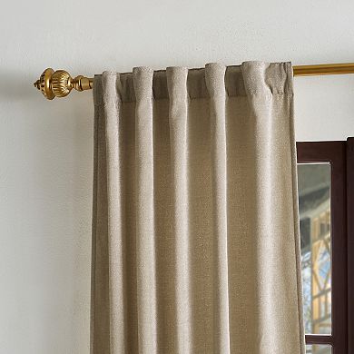 Martha Stewart Naples Chenille Backtab 2 Window Curtain Panels