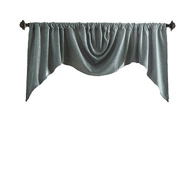 Martha Stewart Naples Chenille Rod Pocket Top Window Valance