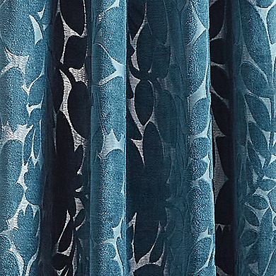 Martha Stewart Sherwood Velvet Grommet 2 Window Curtain Panels