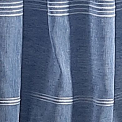 Martha Stewart Delicate Stripe Poletop Top 2 Window Curtain Panels