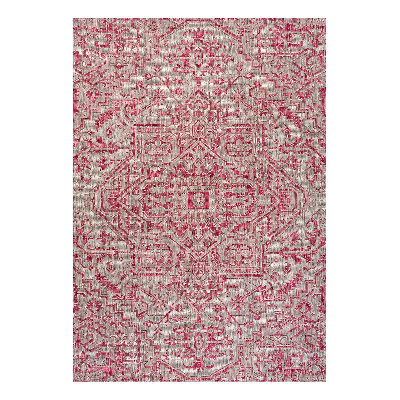 Estre Boho Indoor/Outdoor Rug, Grey, 9X12 Ft