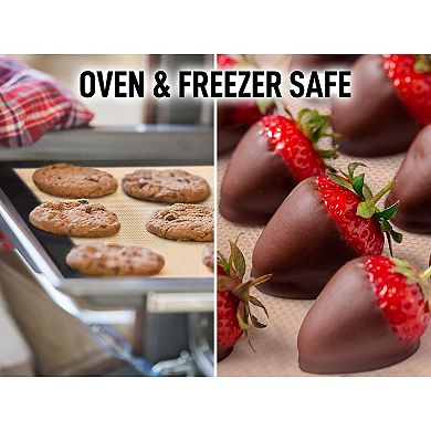 Zulay Kitchen 2-Pack Silicone Baking Mat Sheet Set