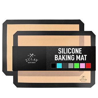 Zulay Kitchen 2-Pack Silicone Baking Mat Sheet Set
