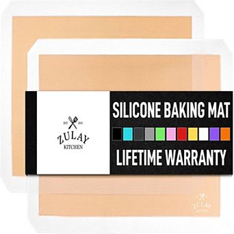 Zulay Kitchen 2-Pack Reusable Non-Stick Silicone Baking Mat