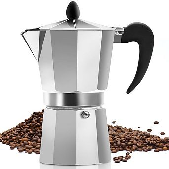 Zulay Kitchen Classic Stovetop Espresso Maker for Great Flavored Strong Espresso