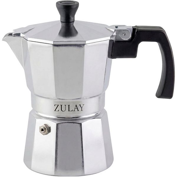 Zulay Kitchen Classic Stovetop Espresso Maker for Great Flavored Strong ...