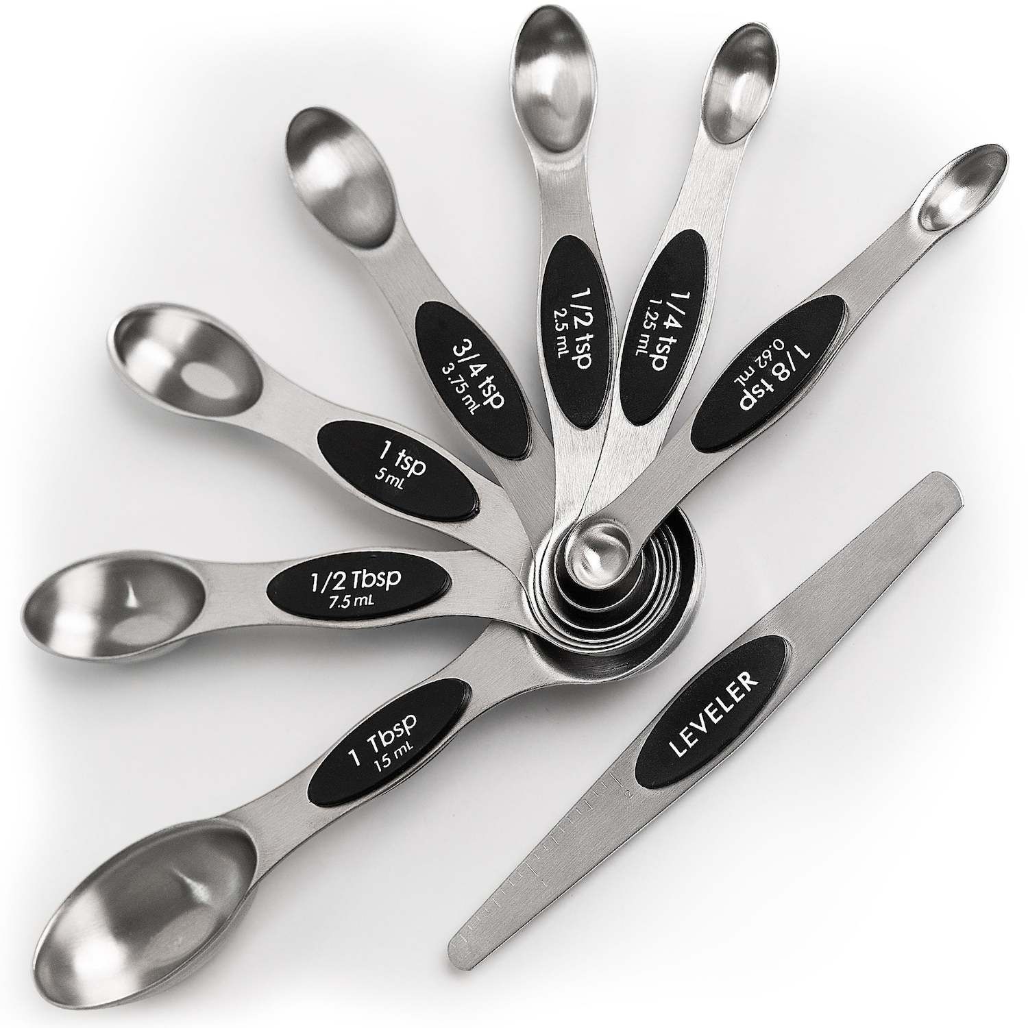 Zulay Kitchen Magnetic Measuring Spoons - Thumbnail 2