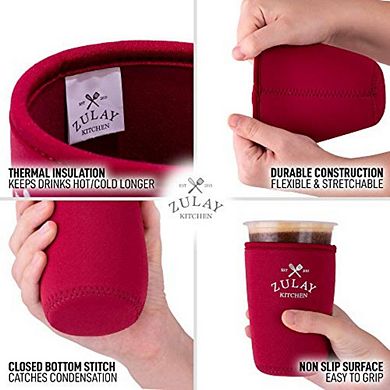Zulay Kitchen (22oz to 24oz) Reusable Iced Coffee Sleeve
