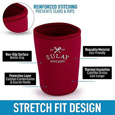 Zulay Kitchen (22oz to 24oz) Reusable Iced Coffee Sleeve